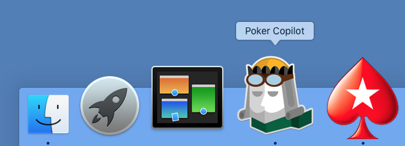 Poker Copilot is OS X Dock